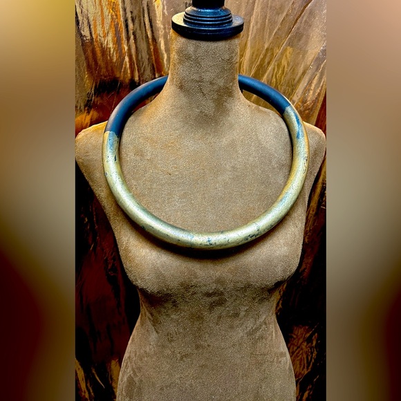 Miria Mnori neoprene gold and black statement piece estate piece